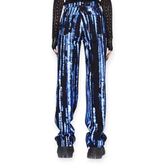 JADED LONDON x MATRIX | Blue Encryption Denim Jeans - Picture 2 of 6